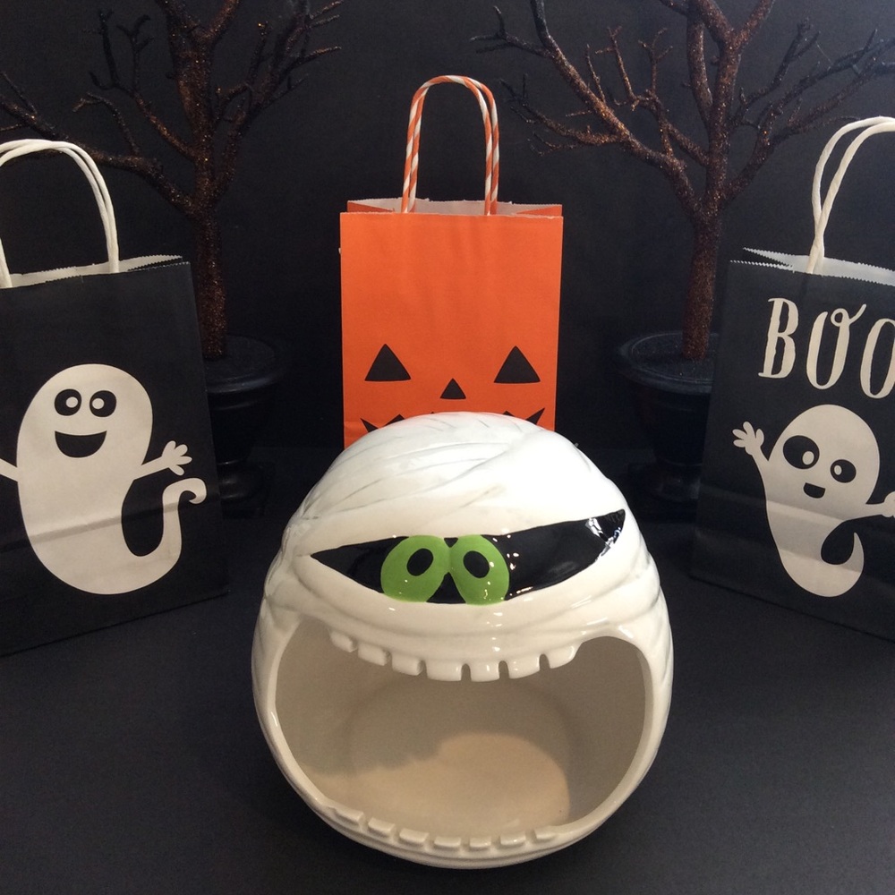 Halloween Mummy Candy Dish New